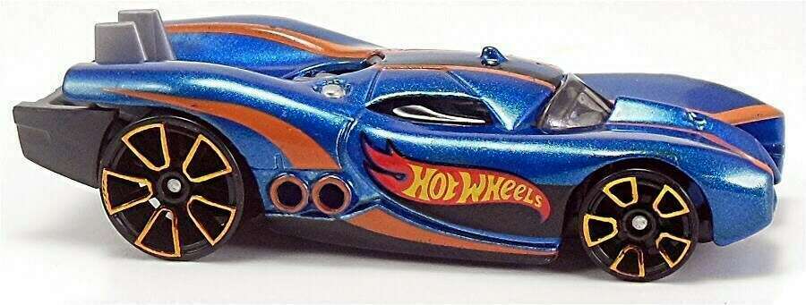 Hot Wheels 2015 - Collector # 134/250 - HW Race / HW Race Team - Prototype H-24 - Blue  Metalflake - USA 'Showdown' Card