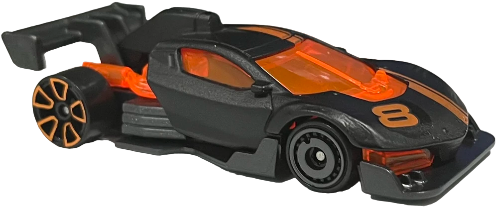 Hot Wheels 2024 - Collector # 026/250 - Rod Squad 01/05 - New Models - Punk Rod - Matte Black - '8' - IC