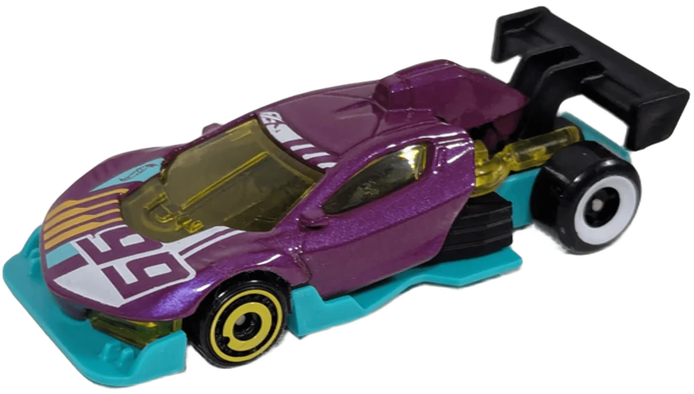 Hot Wheels 2025 - Collector # 071/250 - HW Modified 3/5 - Punk Rod - Purple - USA 'Let's Race' Card