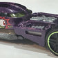 Hot Wheels 2025 - Collector # 070/250 - Rod Squad 6/10 - HW50 Concept - Purple Metalflake / Monster Cartoon Graphic - USA 'Let's Race' Card