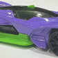 Hot Wheels 2025 - Collector # 124/250 - HW Race Day 4/10 - Futurismo - Purple & Green - Trap 5 Wheels - USA Card