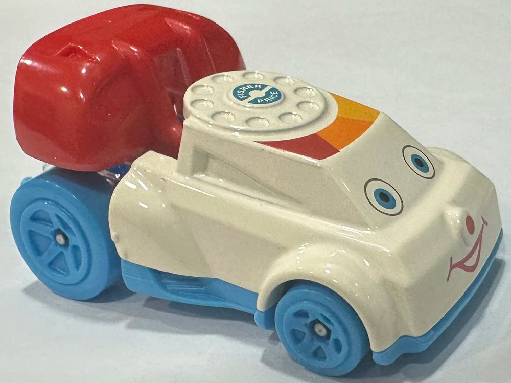 Hot Wheels 2025 - Collector # 216/250 - Experimotors 9/10 - New Models - Quick Chat - White, Red with Blue Base - USA Card