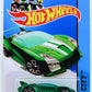 Hot Wheels 2014 - Collector # 032/250 - HW City / Speed Team - Quick N' Sik - Green  Metalflake - Trap 5 Wheels - USA Card