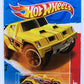 Hot Wheels 2011 - Collector # 216/244 - Thrill Racers / Jungle '11 6/6 - RD-05 - Butterscotch Yellow - Brown Rear Wing - USA Card