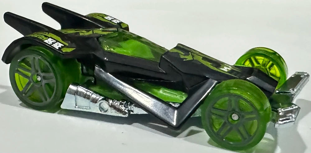 Hot Wheels 2025 - Collector # 105/250 - HW Designed By 4/5 - RD-06 - Black and Transparent Green - USA 'Let's Race' Card