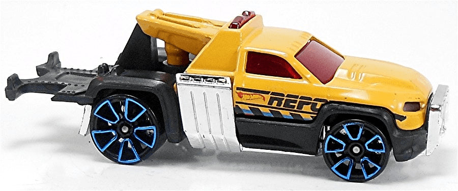 Hot Wheels 2014 - Collector # 001/250 - HW City / HW City Works - REPO Duty - Yellow - USA Card