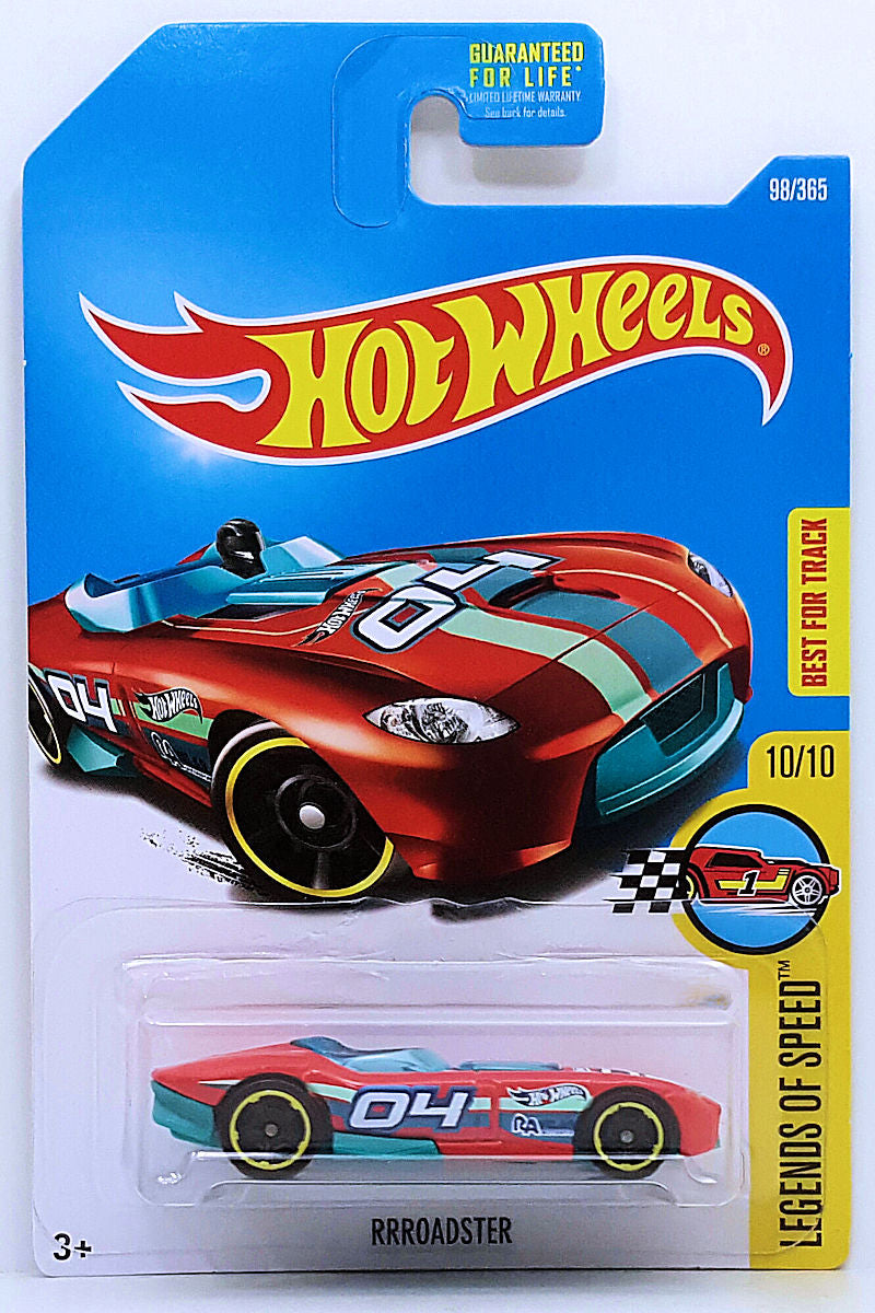 Hot Wheels 2017 - Collector # 098/365 - Legends of Speed 10/10 - RRRoadster - Red / #04 - USA Card