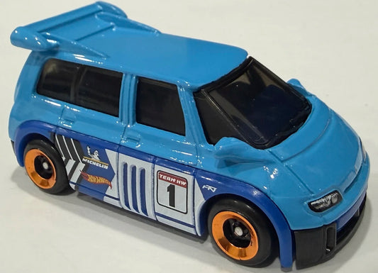 Hot Wheels 2026 - Collector # 099/250 - HW Starting Grid 6/10 - Renault Espace F1 - Blue / #1 - L4 Wheels - USA '2026' Card