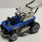 Hot Wheels 2008 - Theme / Fourth of July - Draggin' Wagon - Blue - White 5 Spokes - Kroger Exclusive
