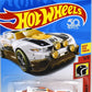 Hot Wheels 2018 - Collector # NONE - HW Daredevils 5/5 - Rally Cat - White - USA 50th Card