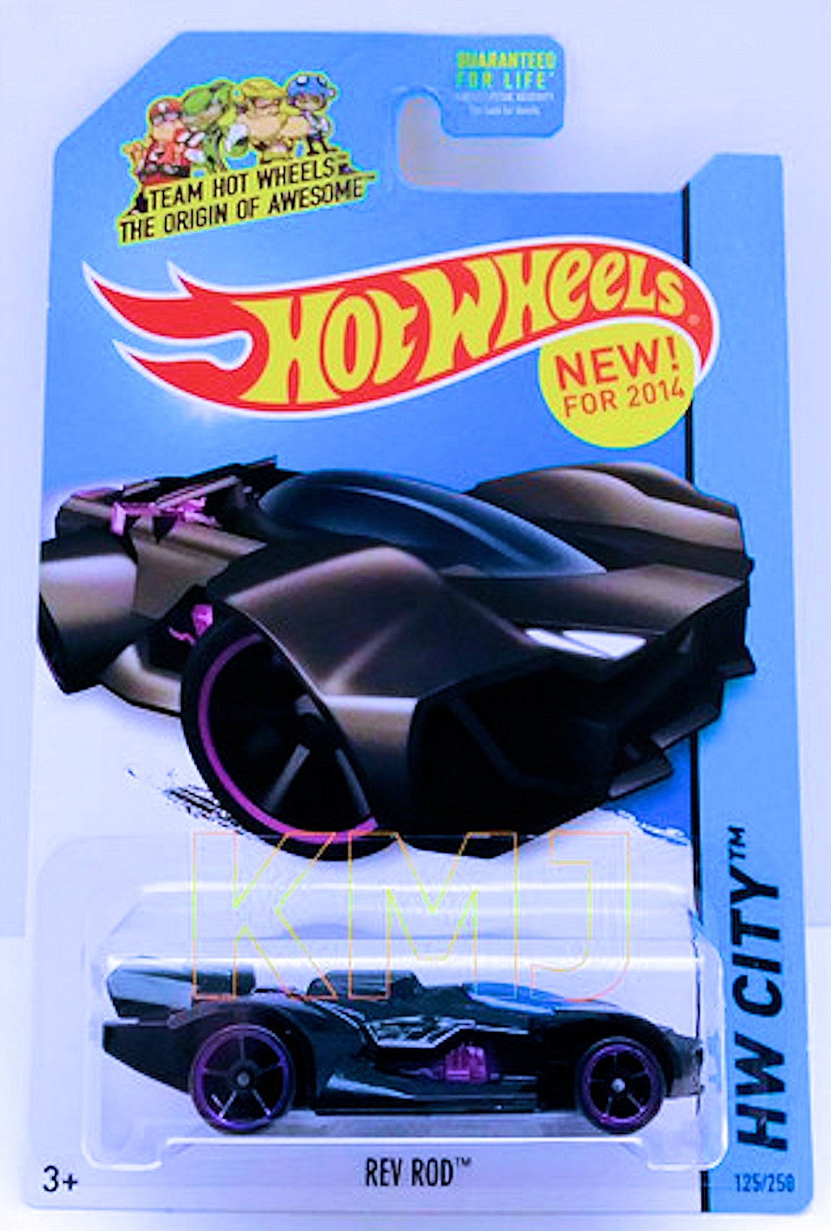 Hot Wheels 2014 - Collector # 087/250 - HW City / Tooned II / New Models - Rev Rod - Black - USA 'Team Hot Wheels' Card - ERROR Card misnumbered