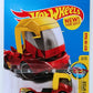 Hot Wheels 2017 - Collector # 219/365 - Legends Of Speed 5/10 - New Models - Rig Heat - Red Body / Yellow Roof - USA Card