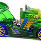 Hot Wheels 2016 - Collector # 012/250 - X-Raycers 2/10 - Treasure Hunts - Rig Storm - Transparent Green / Circle Flame Logo on Sides - USA 'Showdown' Card