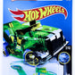 Hot Wheels 2016 - Collector # 012/250 - X-Raycers 2/10 - Treasure Hunts - Rig Storm - Transparent Green / Circle Flame Logo on Sides - USA 'Showdown' Card