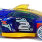 Hot Wheels 2019 - Collector # 085/250 - X-Raycers 1/10 - Rising Heat - Transparent Blue - USA Card