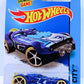 Hot Wheels 2015 - Collector # 044/250 - HW City / HW Space Team / Treasure Hunts - Rocketfire - Blue / Circle Flame Logo on Nose - USA 'Showdown' Card