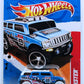 Hot Wheels 2011 - Collector # 194/244 - Thrill Racers / Ice 2/6 - Rockster (HumVee) - Blue / # 8 - USA Card