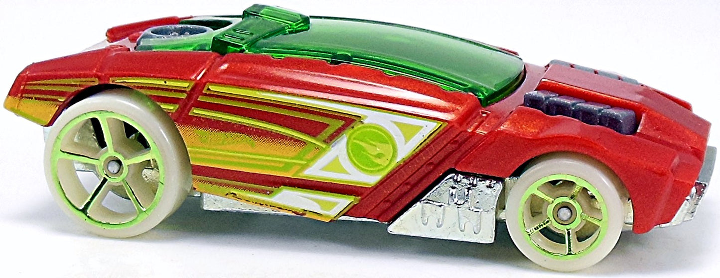 Hot Wheels 2015 - Collector # 173/250 - HW Race / Night Storm / Treasure Hunts - Rogue Hog - Metalflake Red / Circle Flame Logo on Sides - USA 'Showdown' Card