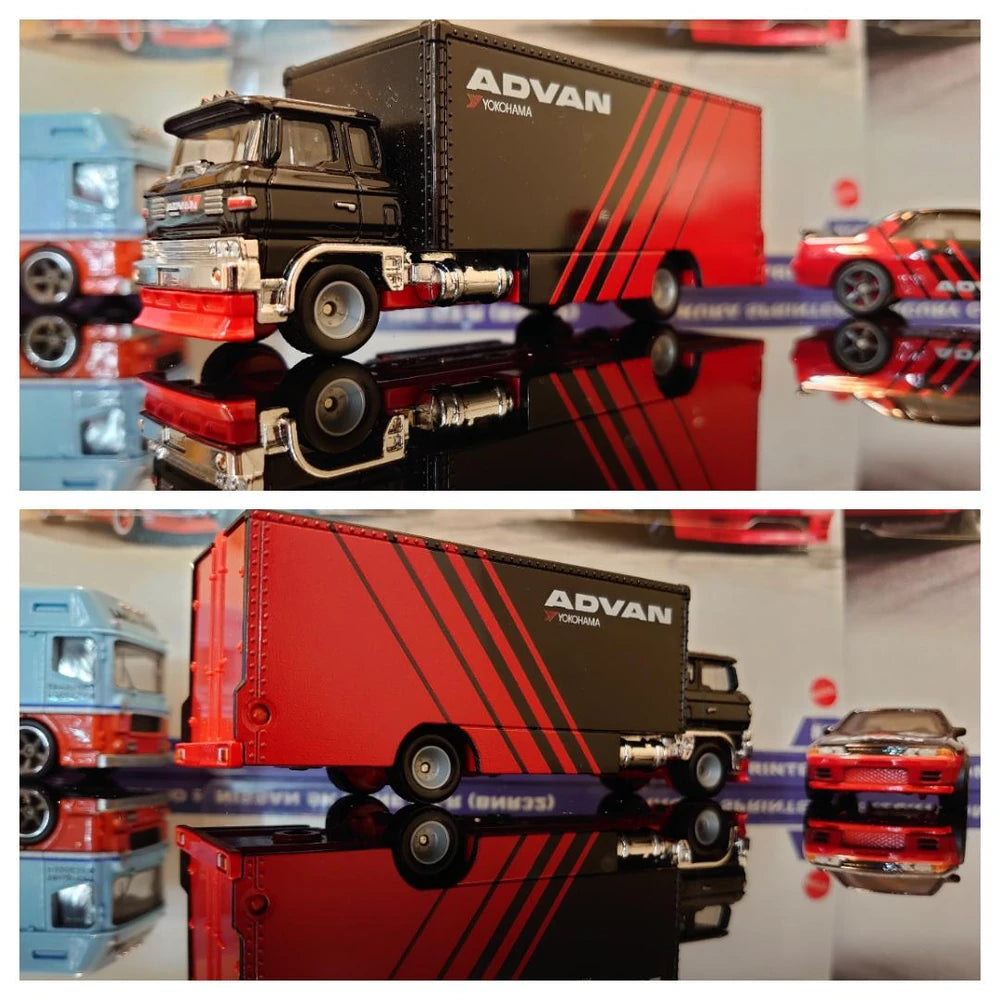 Hot Wheels 2021 - Premium / Car Culture / Team Transport # 27 - Nissan Skyline GT-R (BNR32) &amp; Sakura Sprinter - Metal/Metal and Real Riders