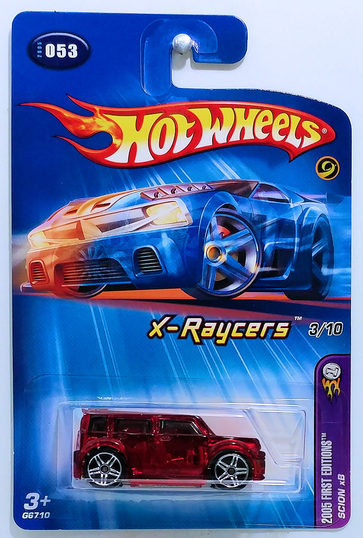 Hot Wheels 2005 - Collector # 053/183 - First Editions: X-Raycers 3/10 - Scion xB - Transparent Red - PR5 - USA