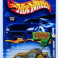 Hot Wheels 2002 - Collector # 197/240 - Scorchin' Scooter (Motorcycle) - Gold Metalflake / Black Tribal Flames - USA Race & Win Card