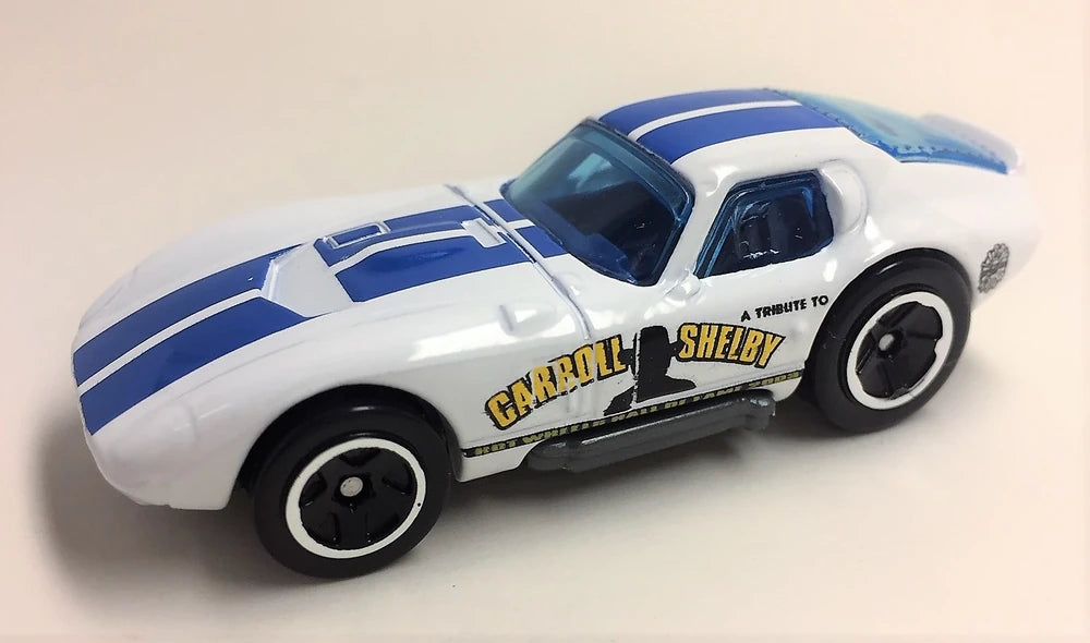 Hot Wheels 2019 - Larry Wood 50 Years of Design 03/10 - Shelby Cobra Daytona - White - Walmart Exclusive