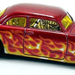 Hot Wheels 2013 - Collector # 188/250 - HW Showroom / American Turbo - Shoe Box - Red with Flames - USA Card with Factory Set Sticker