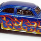 Hot Wheels 2013 - Collector # 188/250 - HW Showroom / American Turbo - Shoe Box - Blue with Flames - USA Card