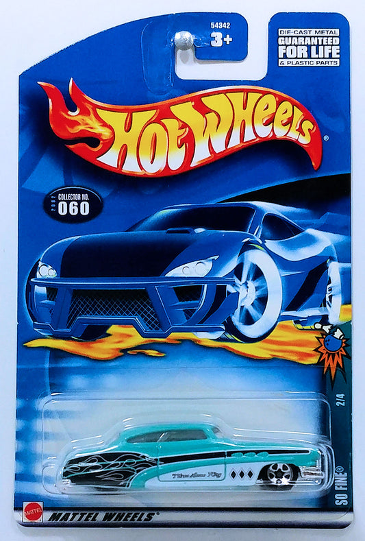 Hot Wheels 2002 - Collector # 060/220 - Spares & Strikes Series 2/4 - So Fine - Turquoise - USA Card