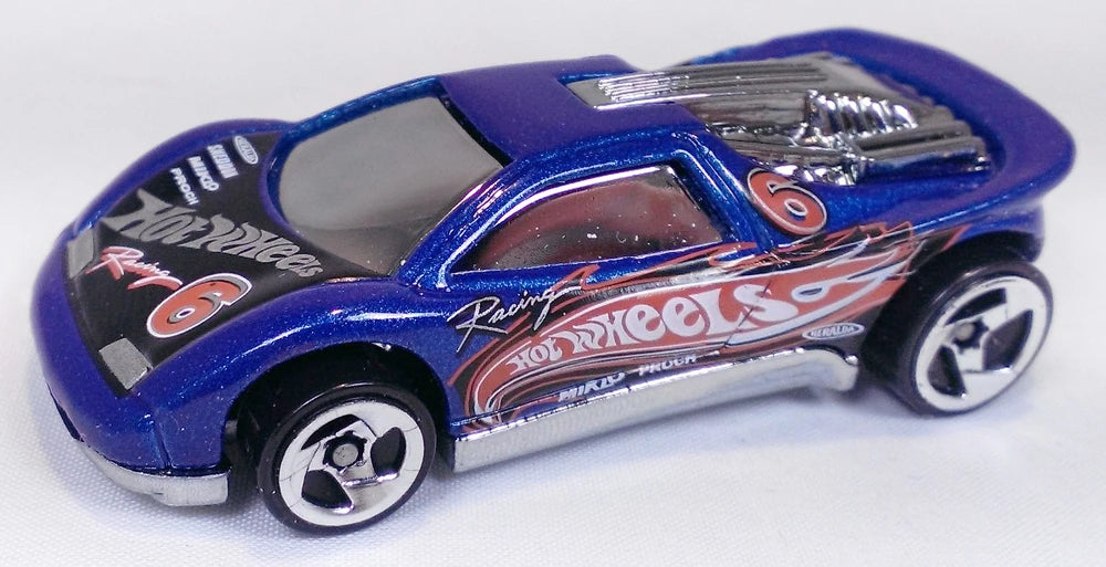 Hot Wheels 2002 - Collector # 168/240 - Speed Blaster - Blue - USA 'Race and Win' Card