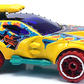 Hot Wheels 2016 - Collector # 246/250 - Dino Riders 1/5 - Treasure Hunts - Sting Rod II - Yellow / Circle Flame Logo on Hood - USA Card