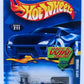 Hot Wheels 2002 - Collector # 211/240 - Super Modified - Blue - USA 'Race & Win' Card
