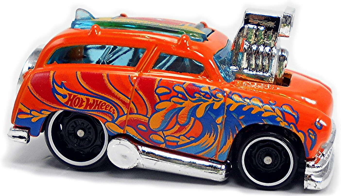 Hot Wheels 2021 - Collector # 066/250 - HW Art Cars 5/10 - Surf 'N Turf - Orange / "E" - USA Card