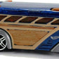 Hot Wheels 2001 - Collector # 181/240 - Surfin' School Bus - Metallic Dark Blue / Wood Grain - USA Card