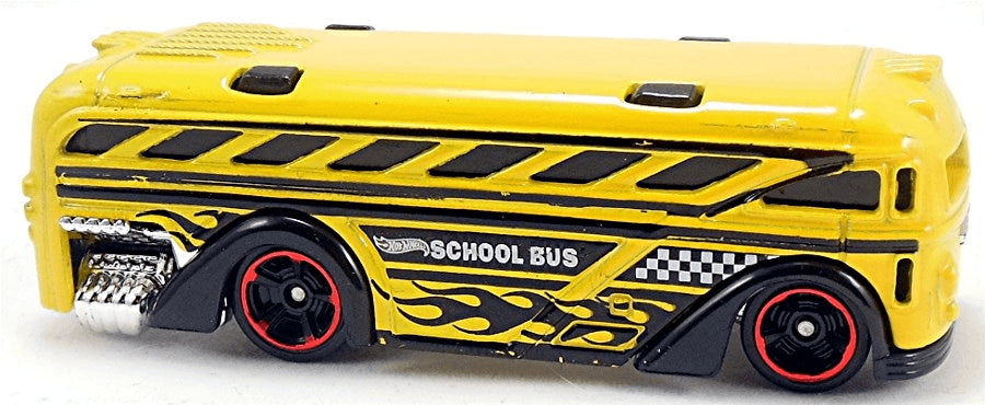 Hot Wheels 2014 - Collector # 003/250 - HW City / HW City Works - Surfin' School Bus - Yellow - Black M5 Wheels - USA Card