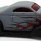 Hot Wheels 2008 - Collector # 051/196 - All Star - Swoop Coupe - Gray Body with Flames / Black Fenders - USA Card