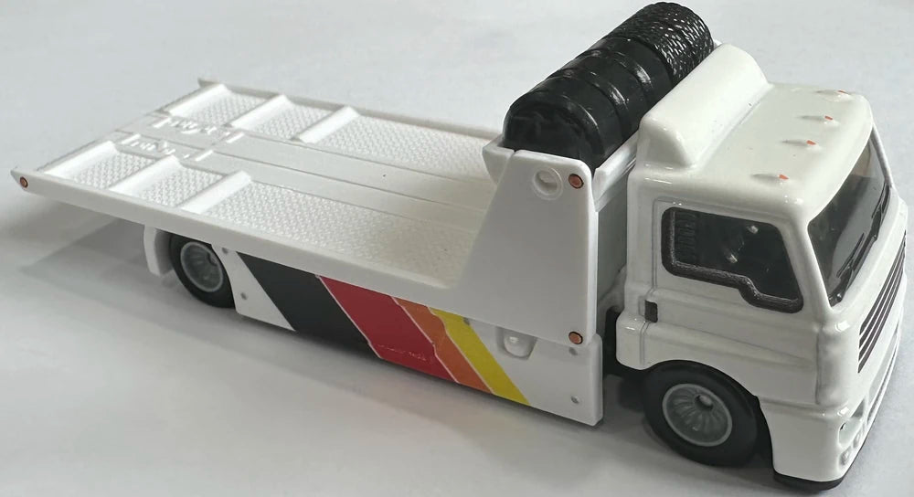 Hot Wheels 2024 - Premium / Car Culture / Team Transport # 71 - Fleet Street & Toyota Off-Road Truck - White / BF Goodrich - Metal/Metal & Real Riders - Large Blister Card