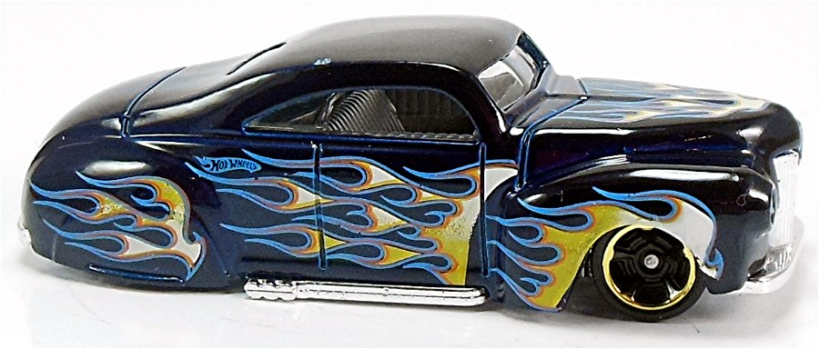 Hot Wheels 2011 - Collector # 098/244 - Heat Fleet Series 8/10 - Tail Dragger - Dark Blue / Flames - USA Card