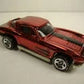 Hot Wheels 2005 - Classics Series 1 # 12/25 - 1963 Corvette - Spectraflame Red - 5 Spokes with BF Goodrich - Metal/Metal - Limited Edition - ERROR, facing wrong way in package!