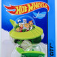 Hot Wheels 2015 - Collector # 057/250 - HW City / Tooned - The Jetsons Capsule Car - Lime Green - International Card