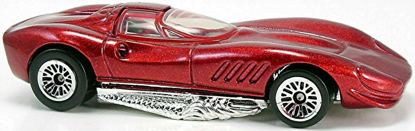 Hot Wheels 2000 - Collector # 070/250 - First Editions 10/36 - Thomassima 3 - Metallic Red with Rear Tampos - LW Wheels - USA 'Angled' Card
