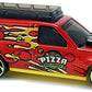 Hot Wheels 2018 - Collector # 248/365 - HW Metro 9/10 - Time Shifter - Red / Pizza - USA 50th Card