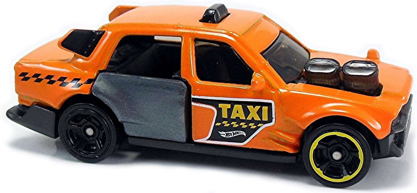 Hot Wheels 2017 - Collector # 168/365 - HW City Works 4/10 - Time Attaxi - Orange / Taxi - USA 'Need for Speed' Card