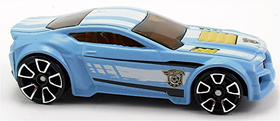 Hot Wheels 2014 - Collector # 013/250 - HW City / HW Goal - Torque Twister - Matte Light Blue - USA 'Showdown' Card