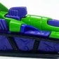 Hot Wheels 1995 - Collector # 205 - Treadator - Neon Green & Purple - USA Blue Card