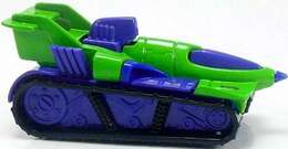 Hot Wheels 1995 - Collector # 205 - Treadator - Neon Green & Purple - USA Blue Card