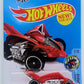 Hot Wheels 2017 - Collector # 089/365 - Street Beasts 1/10 - New Models - Turbo Rooster - Red - USA 'The Year of the Rooster' Card