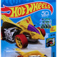 Hot Wheels 2018 - Collector # 039/365 - Street Beasts 4/10 - Turbo Rooster - Yellow - USA 50th Card with Factory Set Sticker