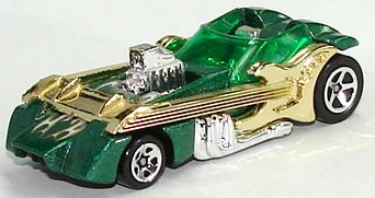 Hot Wheels 1999 - Collector # 1042 - Twang Thang - Green Metalflake - USA Blue Car Card