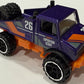 Hot Wheels 2026 - Collector # 064/250 - Truckin' Along 4/5 - Mercedes-Benz Unimog 1300L - Purple Metalflake - OR6SP Wheels - USA '2026' Card